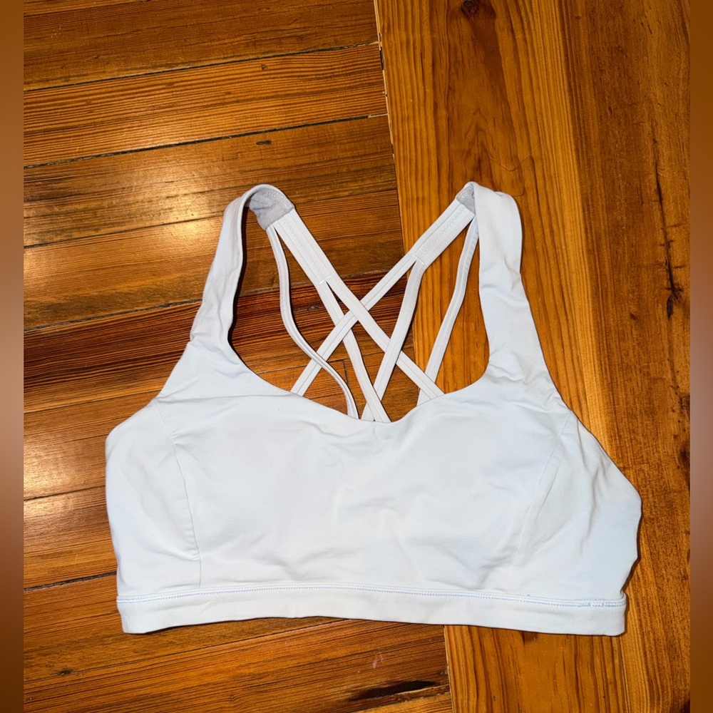 Lululemon Free to Be Serene Sports Bra Size 10 Blue - Picture 2 of 11